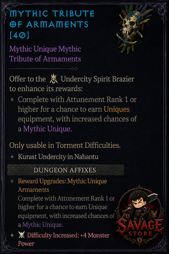 Diablo mythic tribute - 4, 🔥
